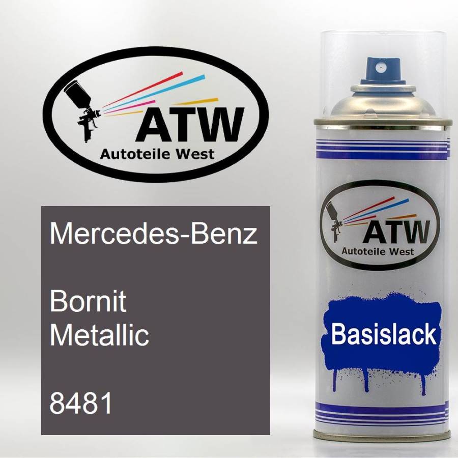 Mercedes-Benz, Bornit Metallic, 8481: 400ml Sprühdose, von ATW Autoteile West.